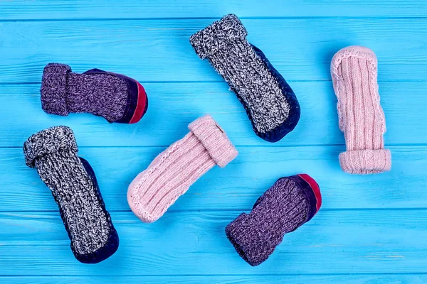 Arka plan örme Yün çorap.