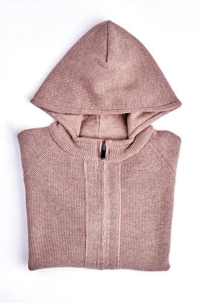 Çocuklar için yeni kapşonlu kazak.