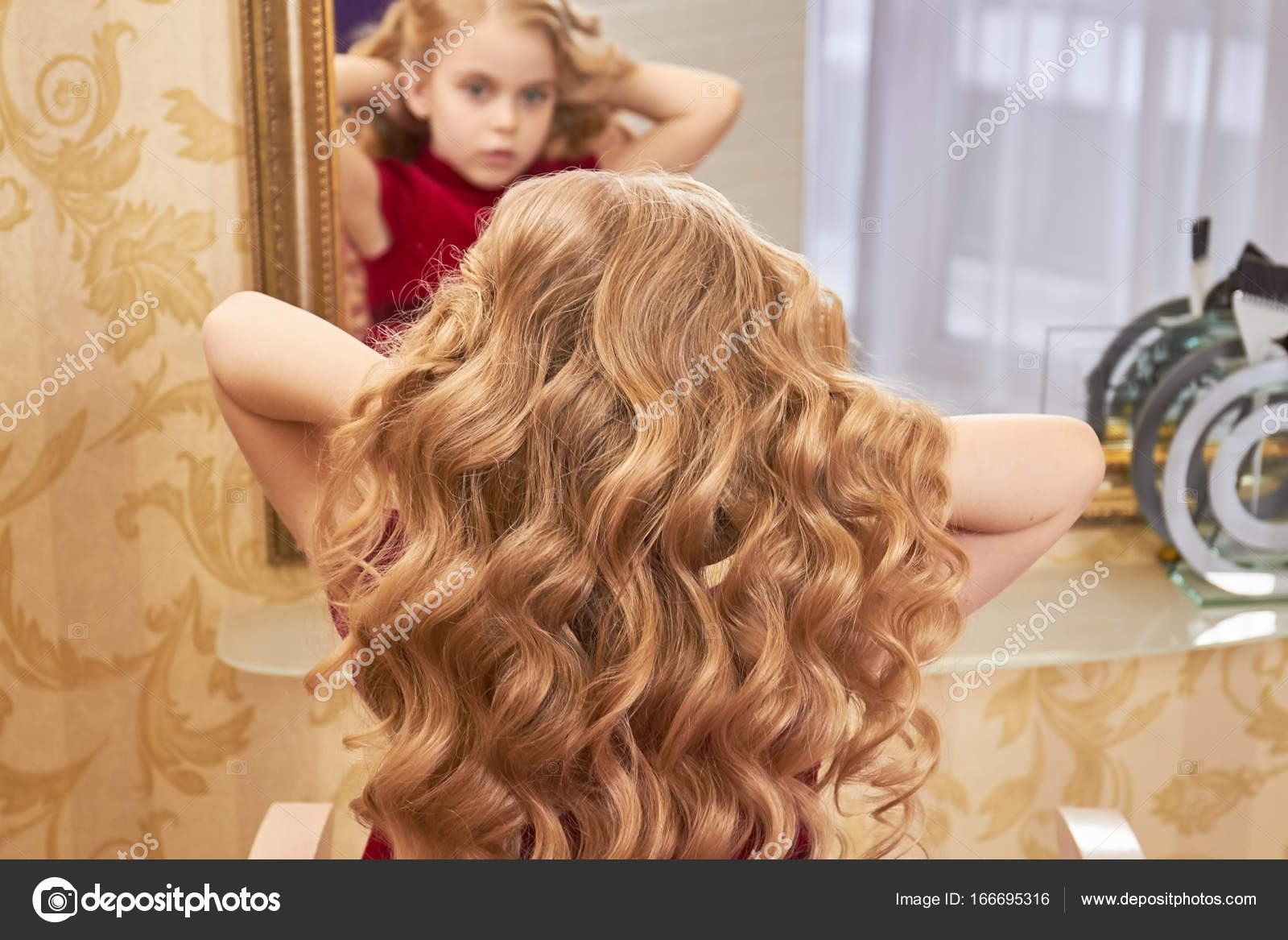 Hair Of A Little Girl Stock Photo C Denisfilm 166695316