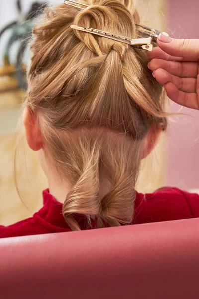 Волосы детей крупным планом . — стоковое фото