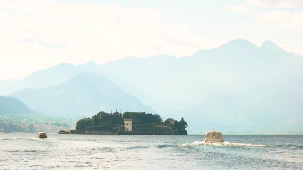 Isola bella, Maggiore lake. — Stock Video