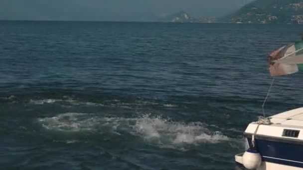 Lago Maggiore, barca . — Video Stock
