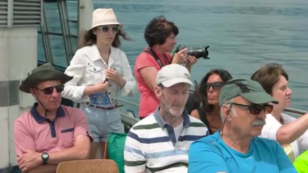 Gruppo di turisti . — Video Stock