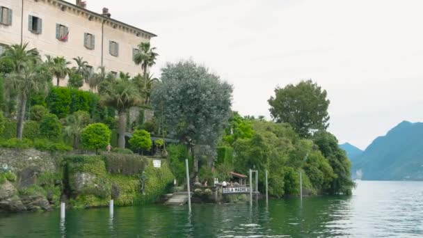 Isola Madre en été, touristes . — Video