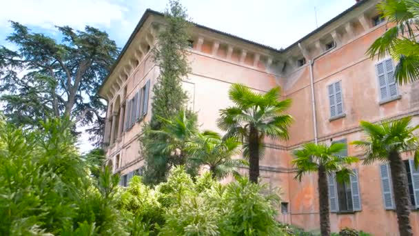 Palazzo Borromeo, Isola Madre. — Stok video