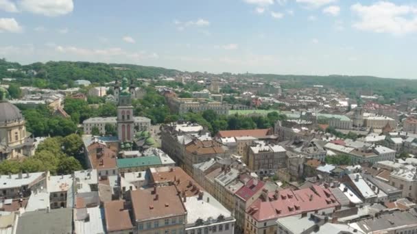 Lviv in summer. — Stock Video