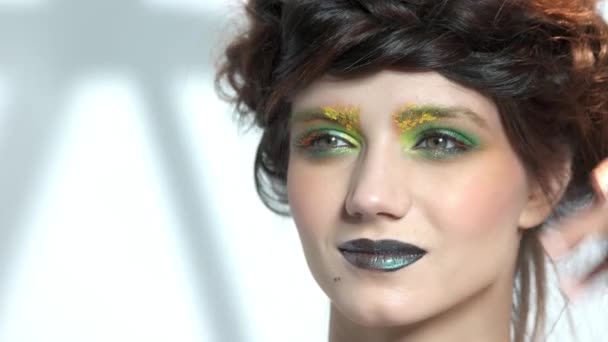 Obra de maquillador . — Vídeos de Stock