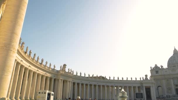 Vatican city square, dag. — Stockvideo