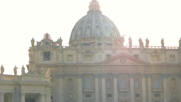 Basílica de São Pedro, povo . — Vídeo de Stock