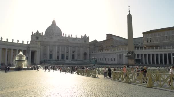 Sint-Pietersbasiliek, Vaticaanse. — Stockvideo