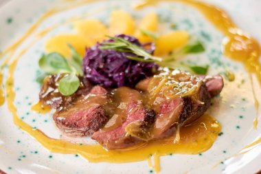 Portakal soslu iştah açıcı duck meme.