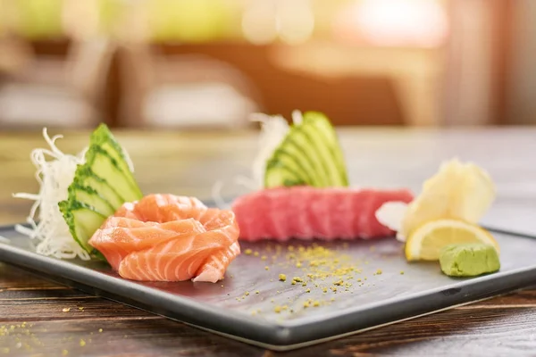 Set de sashimi de pescado fresco . — Foto de Stock