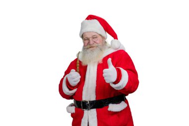 Santa başparmak pes boru ile.