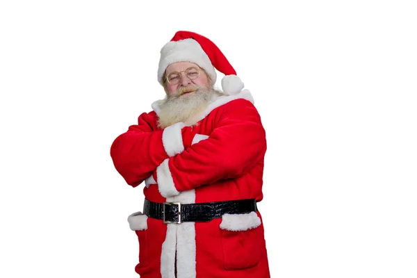 Santa Claus keresztezett karokkal. — Stock Fotó