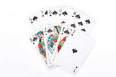 Spade royal flush hrací karty.