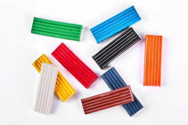 Çocuklar hamuru çok renkli Tuğlalar.