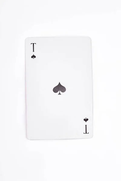 Pikové eso hrací karty. — Stock fotografie