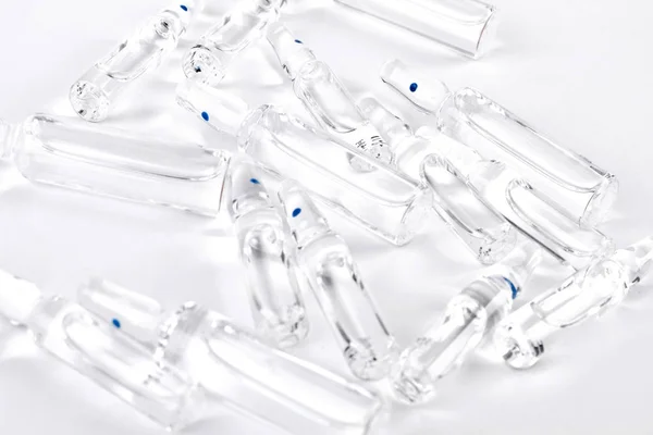 Glass ampoules with liquid for injections. — Stock Photo, Image