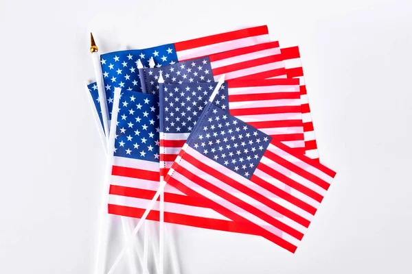 Coleção de pequena bandeira dos EUA . — Fotografia de Stock
