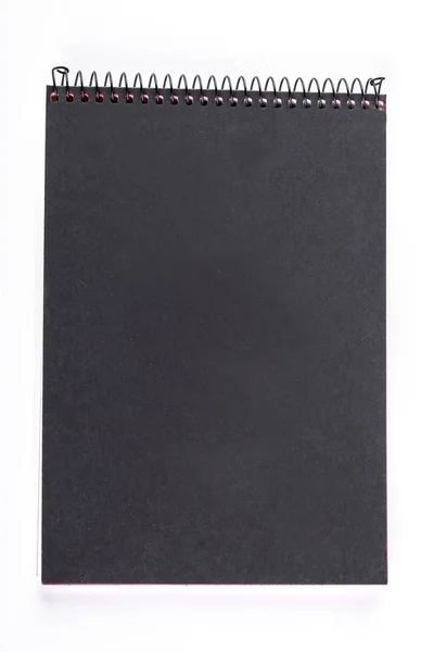 Ντοσιέ σημειωματάριο με μαύρο κάλυμμα. — Φωτογραφία Αρχείου