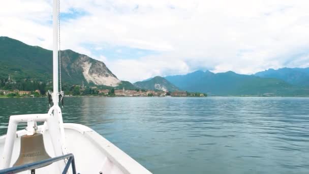 Turisztikai hajó nézet, Stresa. — Stock videók