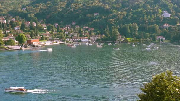 Stresa, jezero maggiore. — Stock video