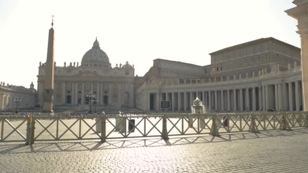 Praça da cidade vaticana . — Vídeo de Stock