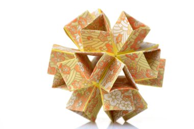 Çiçek modüler origami