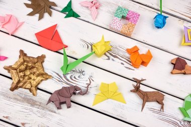 Origami el sanatları kümesi