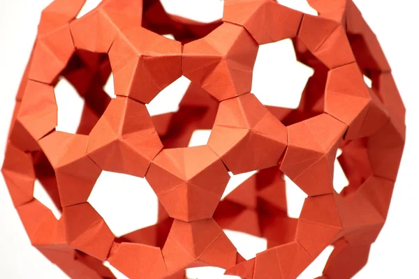 Zamknąć na piłkę origami — Zdjęcie stockowe