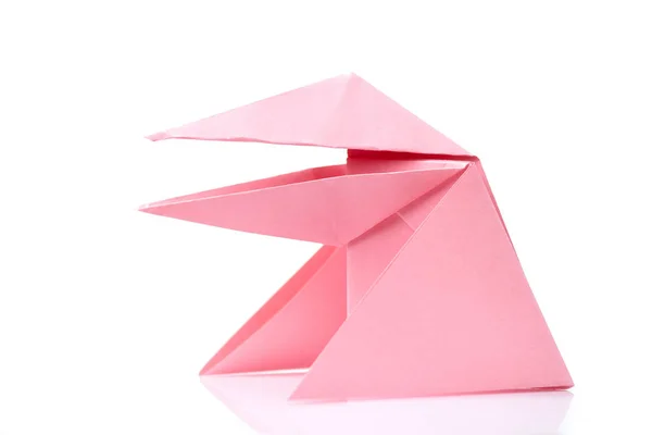 Uproszczony wzór origami żaba — Zdjęcie stockowe