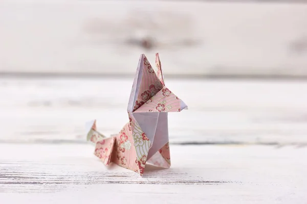 Figurinha de origami Fox — Fotografia de Stock