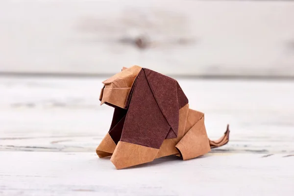 Design de origami de leão — Fotografia de Stock