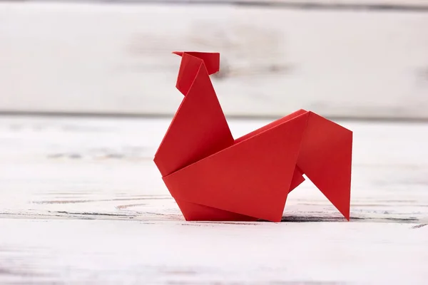 Modelo de origami de galo simplificado — Fotografia de Stock