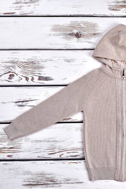 Retro arka plan bej sıcak süveter.