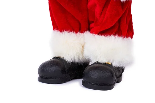 Papai Noel pernas, imagem cortada . — Fotografia de Stock