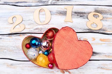 Yeni yıl 2018 arka plan.