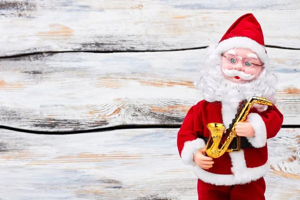 Santa Claus docka och kopiera utrymme. — Stockfoto