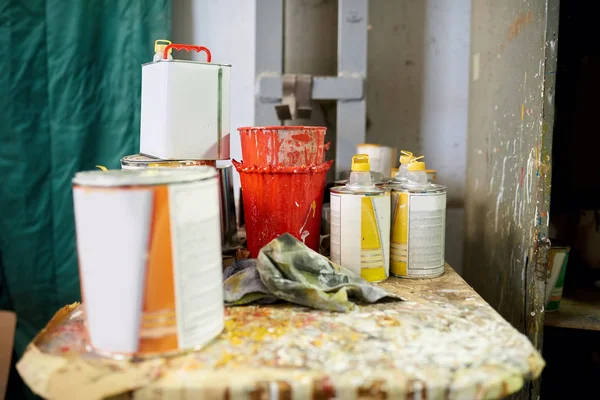 Latas de tinta. — Fotografia de Stock