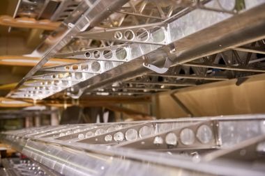 Uçak kanadı çerçeveler makro.