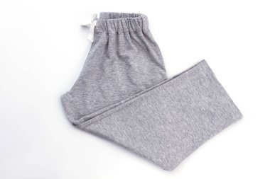 Simple gray melange boys pants clipart