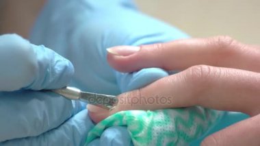 Salonda kaldırma kütikül yakın çekim.