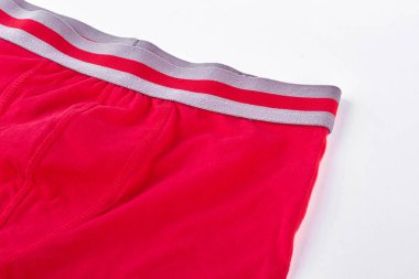 Adam kırmızı PA. yakın çekim.