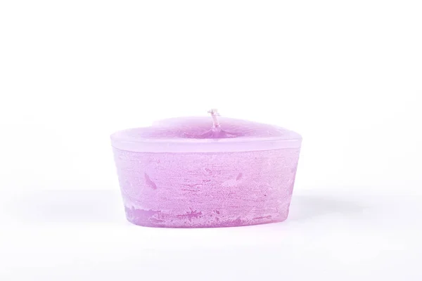 stock image Little pink candle for aromatherapy.