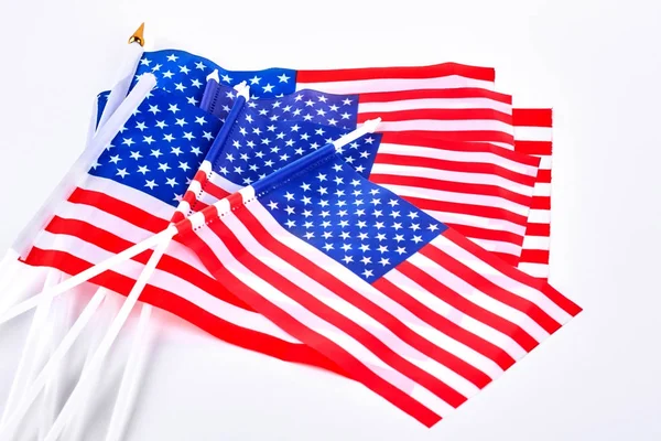 Coleção de mini bandeiras dos EUA . — Fotografia de Stock