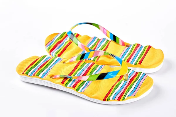 Chanclas de moda de verano a la venta . —  Fotos de Stock