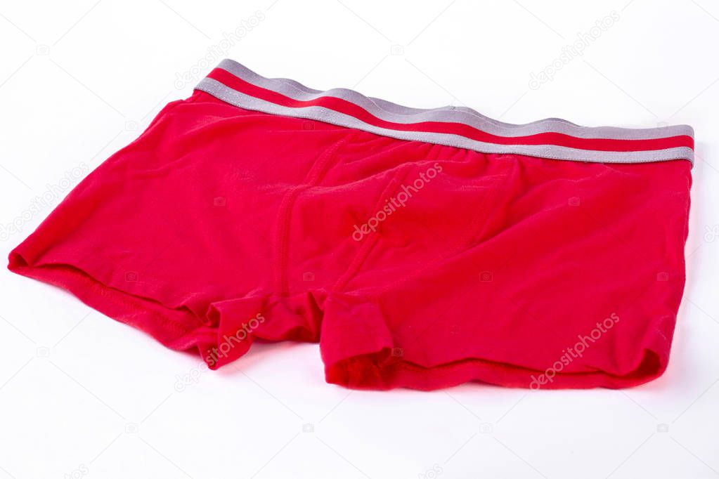 Male pants isolated on white background.