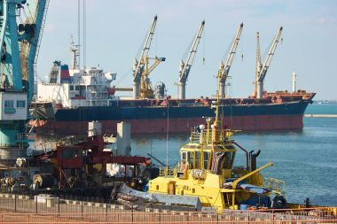 Odessa Port bağlantı noktası Vinçler.