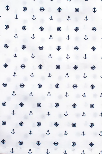 Modello marinaio su tessuto bianco — Foto Stock