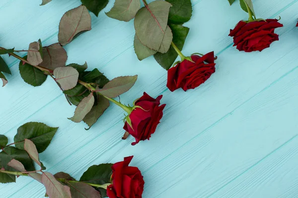 빨간 장미 발렌타인 데이 배경. — 스톡 사진